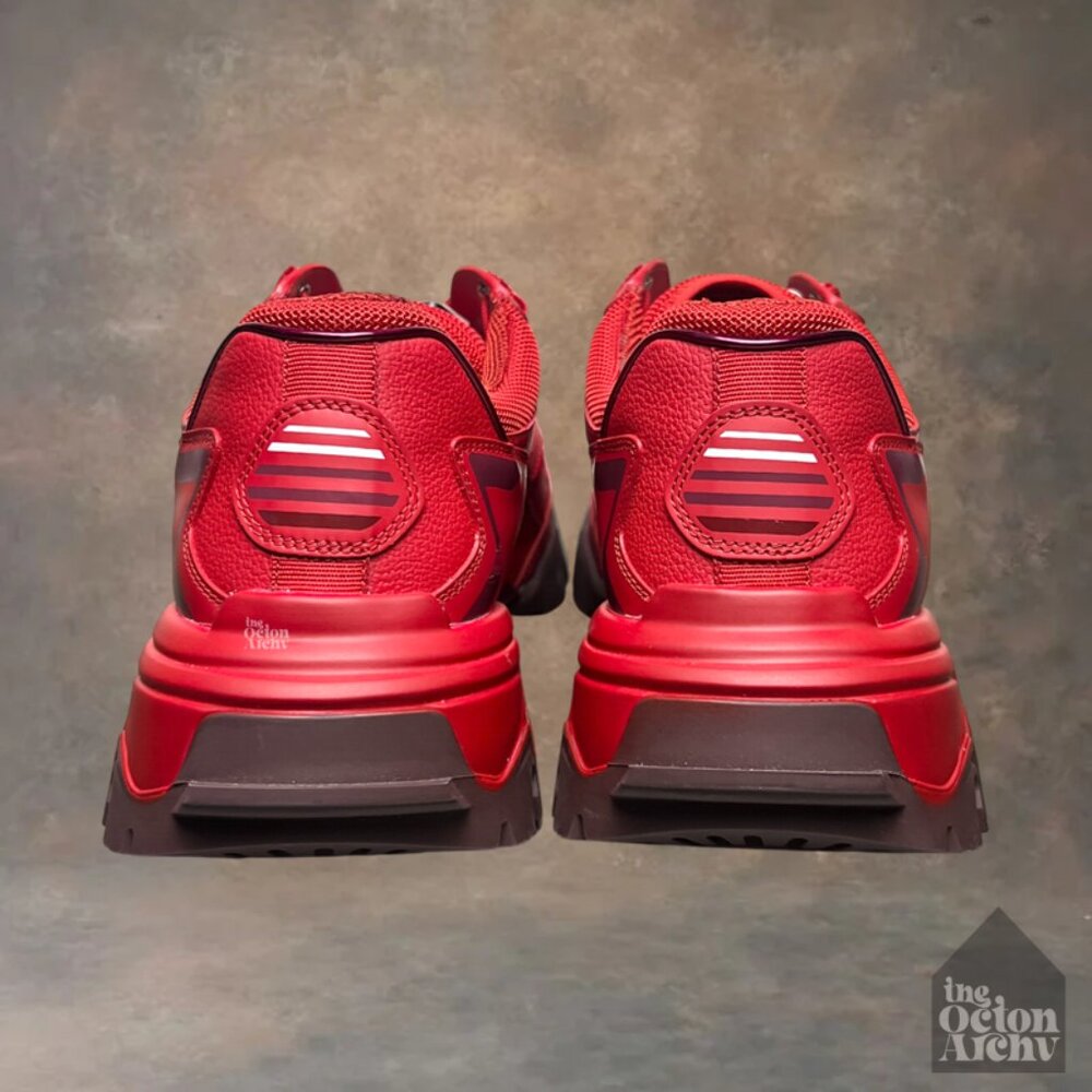 Size 44 Valentino Garavani Climber Trainer 'Red' TSC20Y0 Pre-Owned - Picture 4 of 14